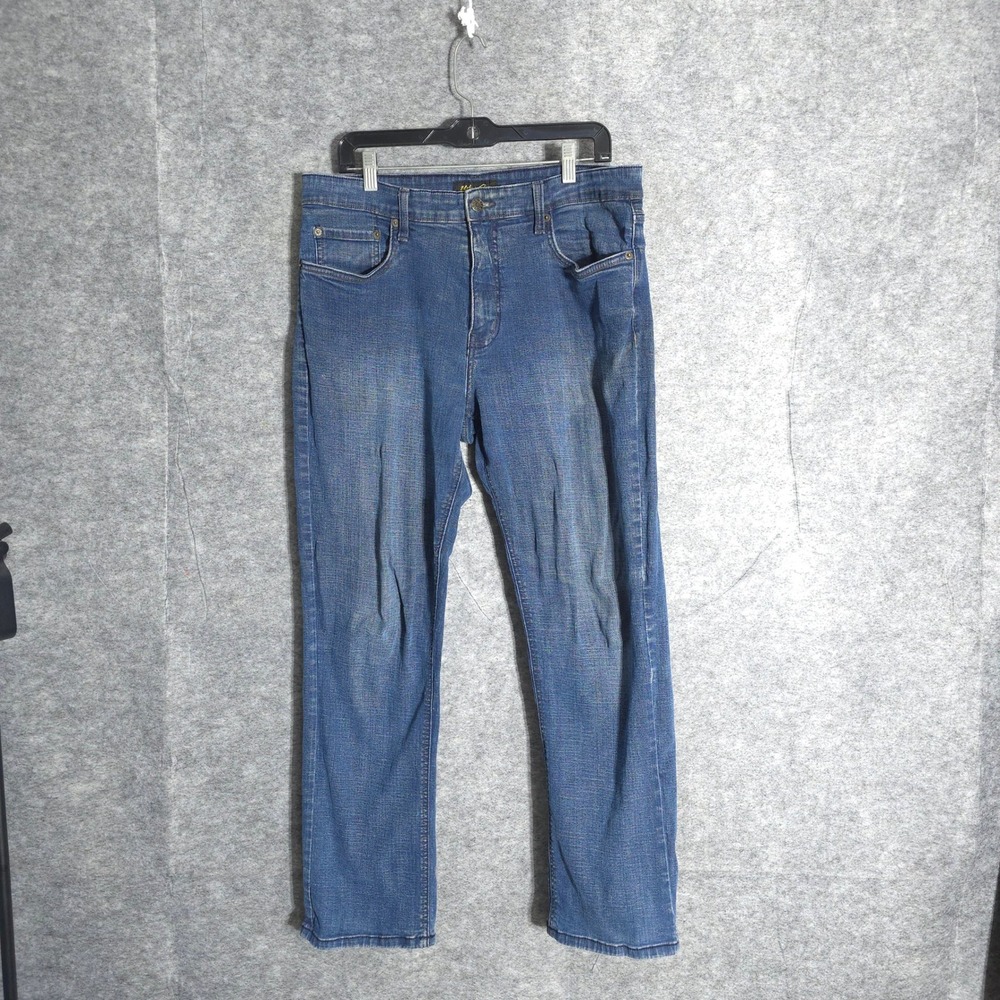 Urban Star Jeans Mens 36x30 Blue Straight Leg Stretch Denim 02518231CU Premium